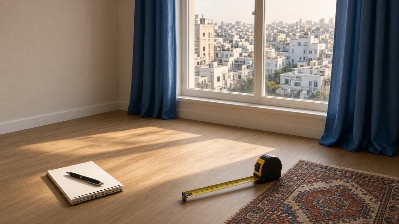 מסמכי שווי דירה על שולחן (בעזרת AI)