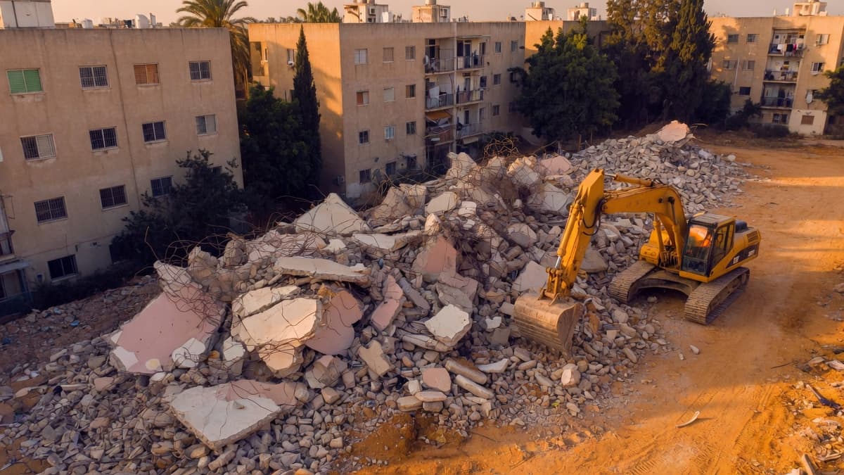 מגרש הריסה (בעזרת AI)